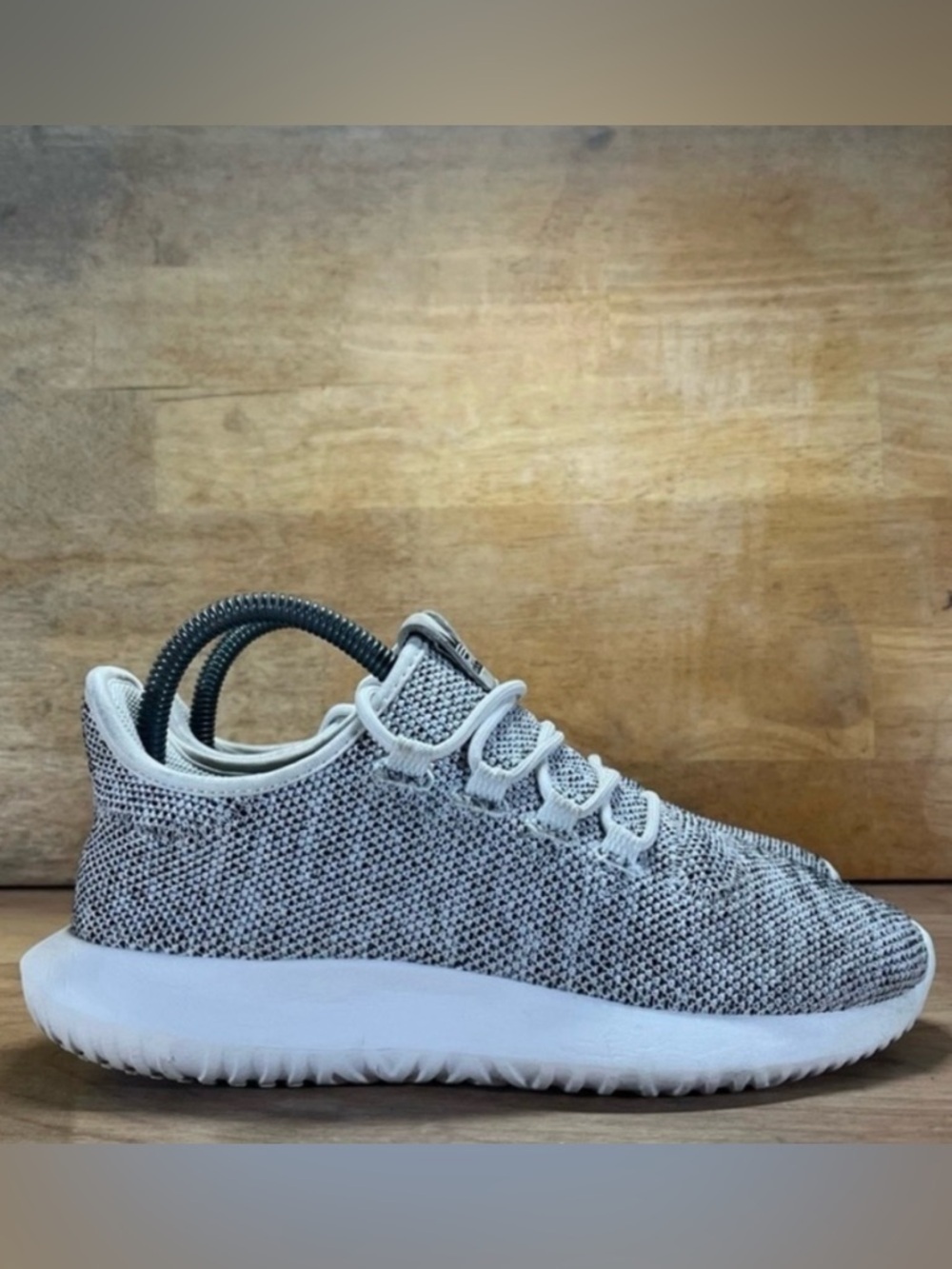 Adidas Tubular Shadow Knit Womens Size 6 (5Y) Athletic Shoes Gray Black BB8880